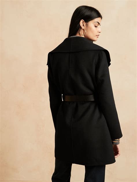 banana republic wrap coats.